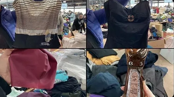 Yardım kolisinden çıkanlar 'pes' dedirtti