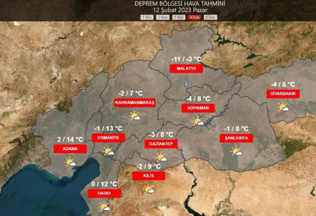 Deprem bölgesi buz kesecek!