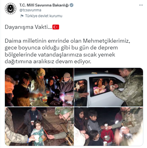 MSB duyurdu: Deprem bölgesine kurtarma ekibi ve yardım malzemesi taşındı