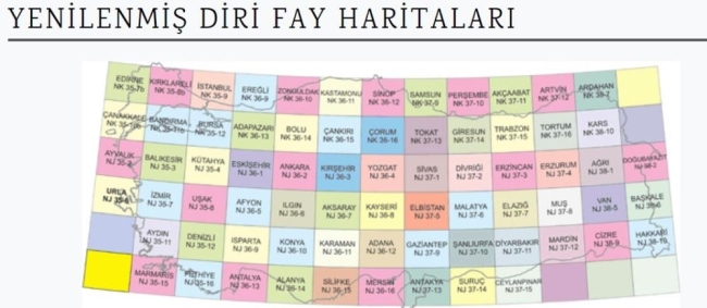MTA yenilenmiş diri fay haritalarını açıkladı