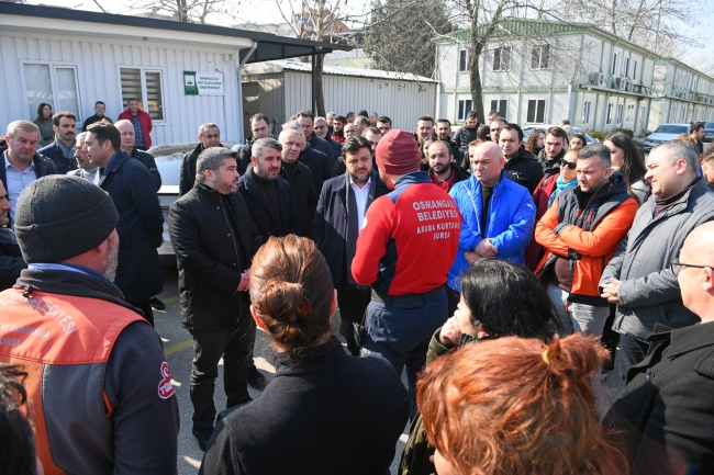 Osmangazi ekiplerine duygusal karşılama