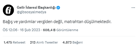 Gelir İdaresi Başkanlığı açıkladı: Bağışlar vergiden düşecek mi?