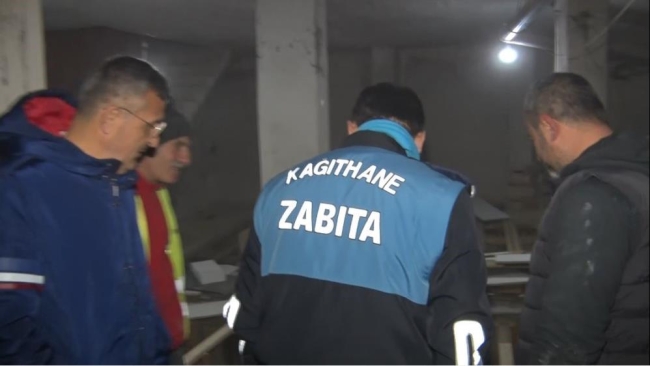 Akılalmaz olay: Zemine 1.5 metrelik kaçak kat indi