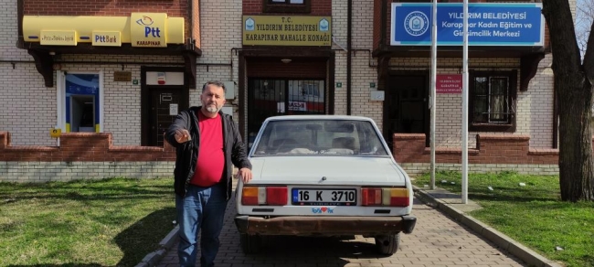 Bursa'da duygulandıran hareket: Konteyner alana aracını verecek