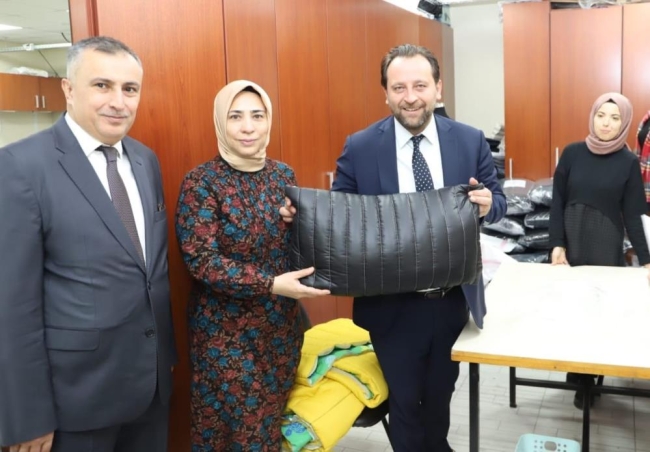 Bursa Olgunlaşma Enstitüsü deprem bölgesine uyku tulumu üretiyor