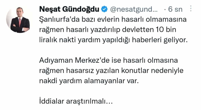Deprem bölgesinde akıllara durgunluk veren iddia!