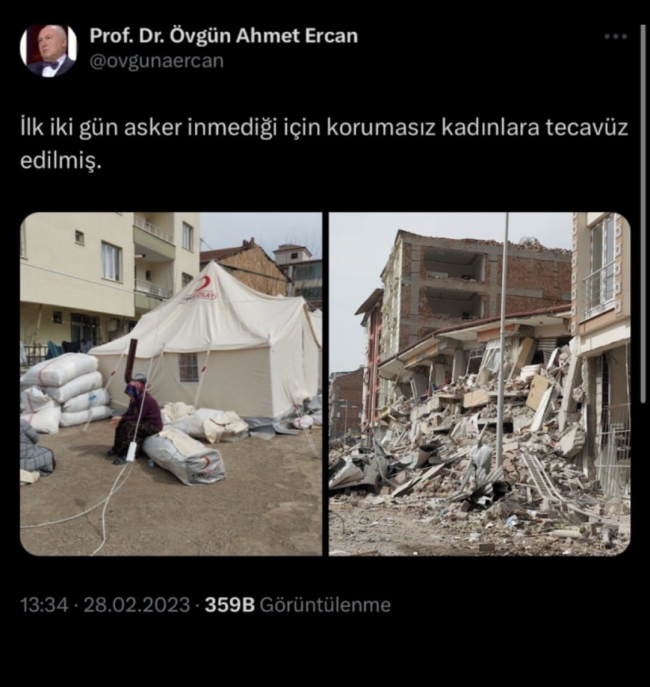 Prof. Ahmet Ercan: "Pişmanım, art niyetim yoktu"
