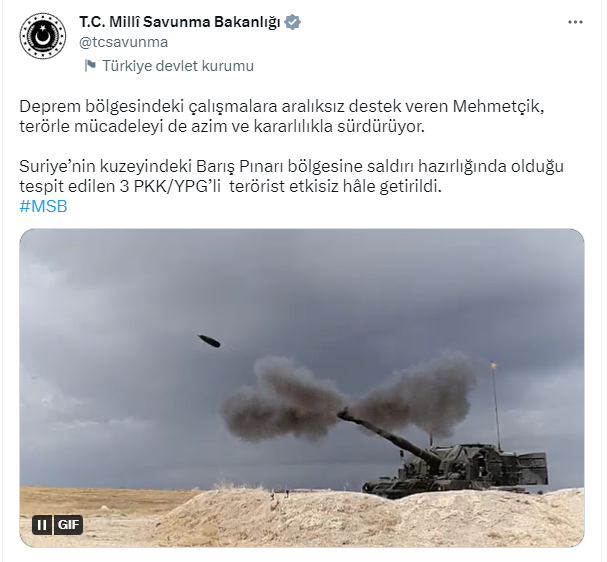 Suriye'nin kuzeyinde 3 terörist daha yakalandı