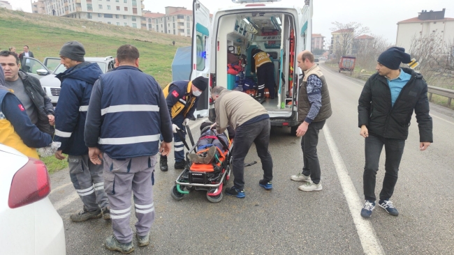 Tekirdağ'da kaza sonucu 2 kişi yaralandı