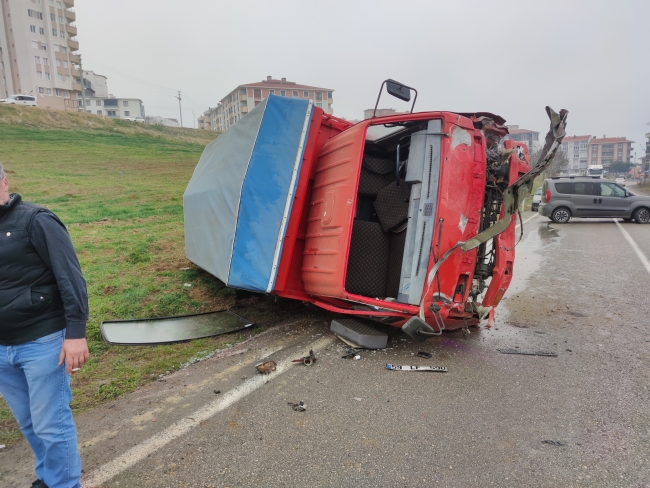 Tekirdağ'da kaza sonucu 2 kişi yaralandı