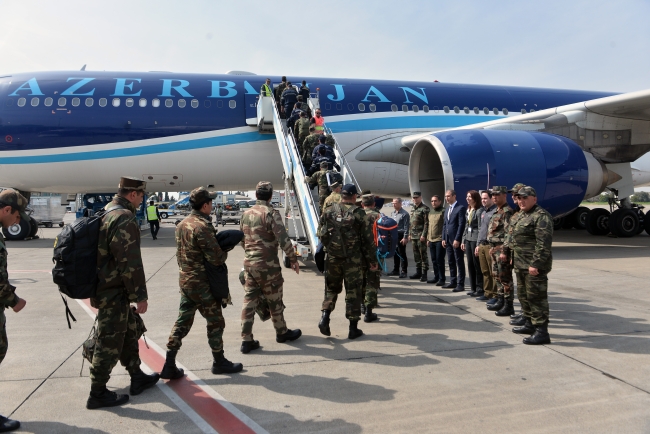 Azerbaycan arama-kurtarma ekibi yolcu edildi