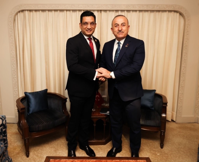Çavuşoğlu, Sri Lankalı, Brezilyalı ve Hırvat mevkidaşları ile görüştü