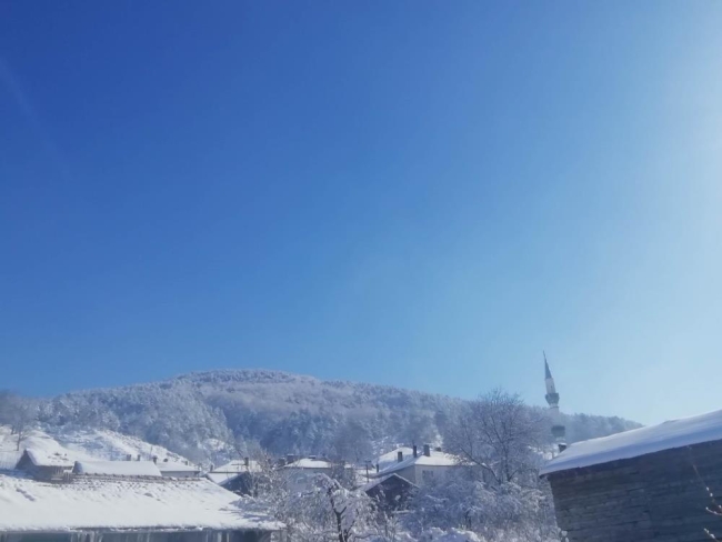 Bursa'da kar yağışı çiftçiyi sevindirdi