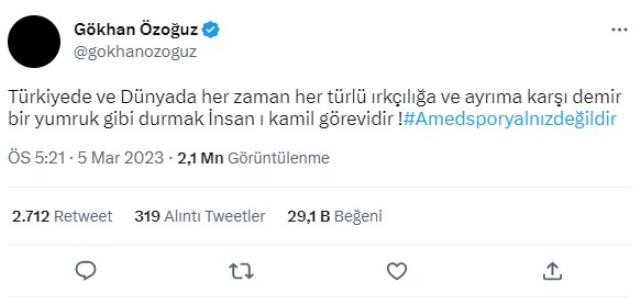 Bursa- Amed maçına ünlüler dünyasından gelen tepkiler