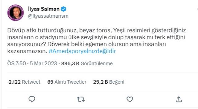 Bursa- Amed maçına ünlüler dünyasından gelen tepkiler