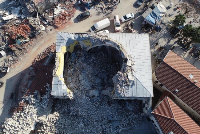 Depremin kültürel hasarı uydularla tespit ediliyor
