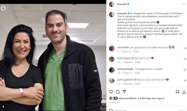 Ameliyat olan ünlü isim sağlık durumu hakkında bilgi verdi