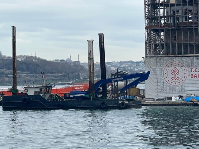 Restorasyonu devam eden Kız Kulesi’nin son hali görüntülendi