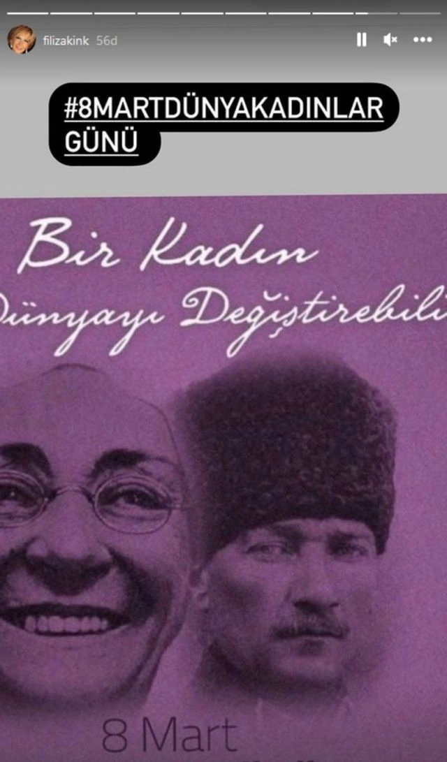 Ünlü camiasından kadınlar günü mesajı
