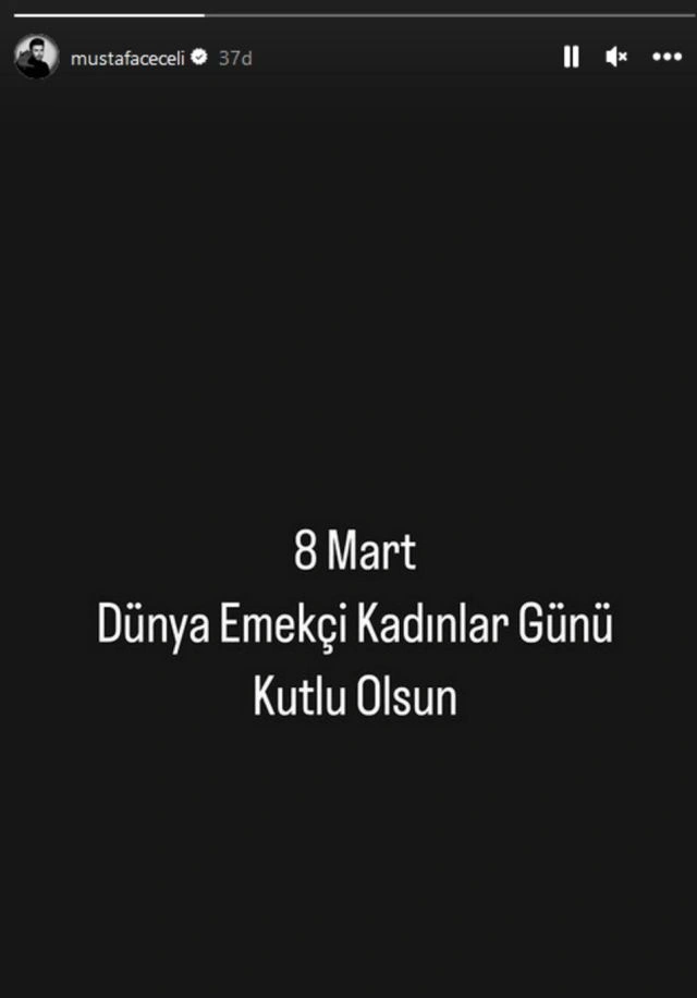 Ünlü camiasından kadınlar günü mesajı