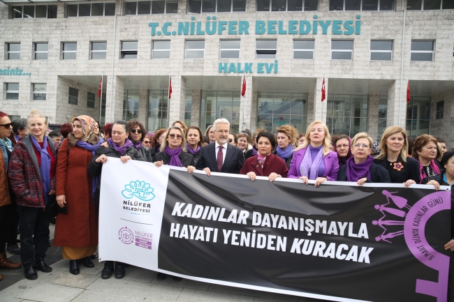 Nilüferli kadınlardan anlamlı yürüyüş