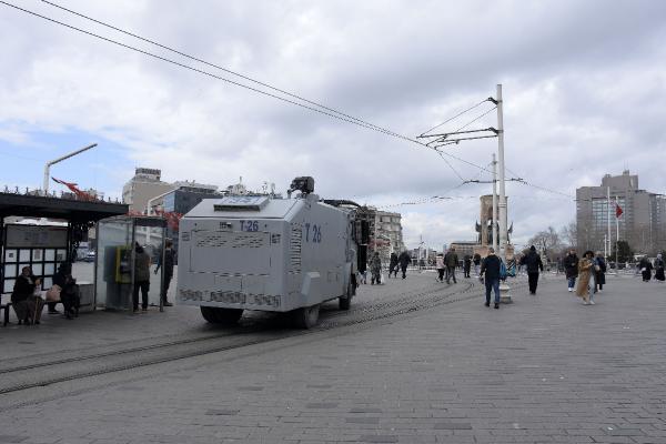 Taksim'de 8 Mart önlemleri