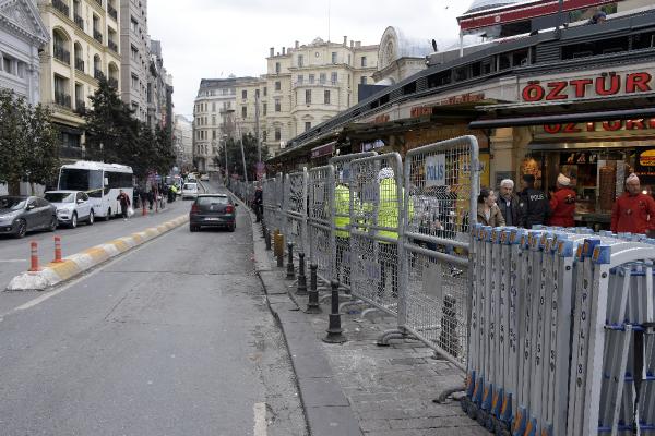 Taksim'de 8 Mart önlemleri