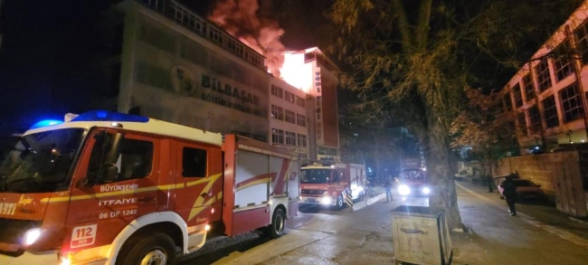 Ankara’da korkutan yangın