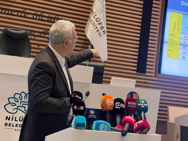 Nilüfer Belediyesi kirlilik raporunu açıkladı