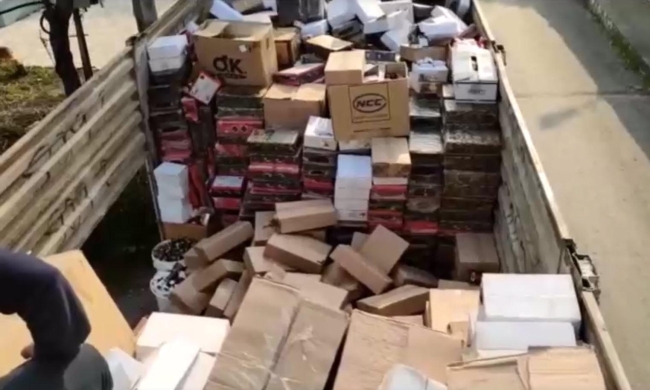 27 ton gümrük kaçağı ve sahte ürün imha edildi