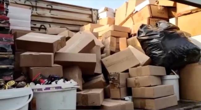 27 ton gümrük kaçağı ve sahte ürün imha edildi