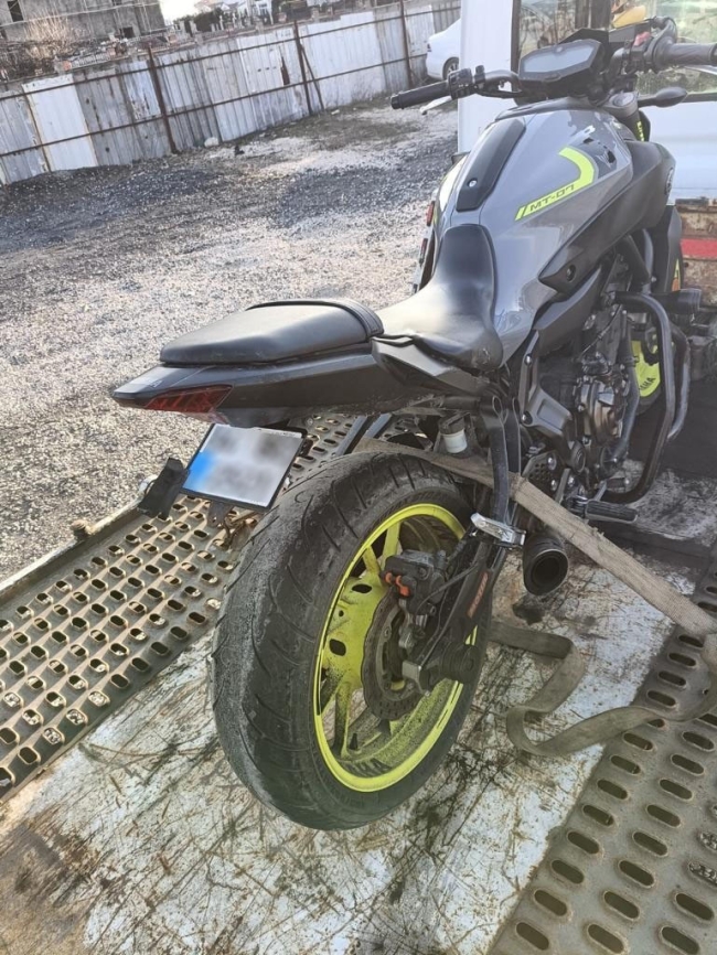 Ehliyetsiz motosiklet sürücüsüne 23 bin lira para cezası
