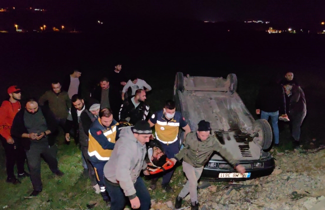 Bursa'da otomobil ile elektrikli bisiklet çarpıştı
