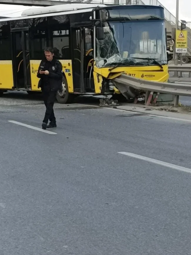 Bariyerlere ok gibi saplandı