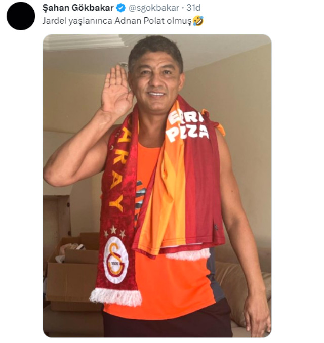 Jardel'in paylaşımına Şahan Gökbakar'dan güldüren benzetme