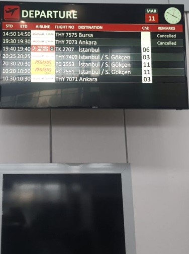 THY uçağı Erzurum'da büyük tehlike atlattı!