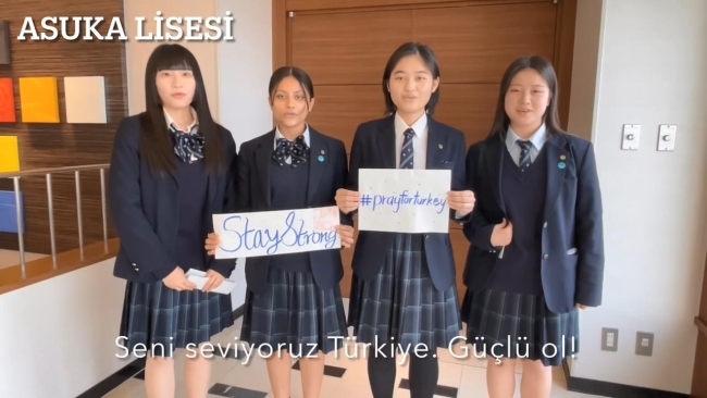 Japonya'dan depremzedelere destek mesajı