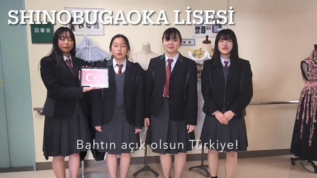 Japonya'dan depremzedelere destek mesajı
