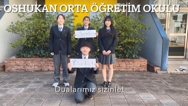 Japonya'dan depremzedelere destek mesajı