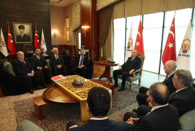 Cumhurbaşkanı Erdoğan, Destici ile bir araya geldi
