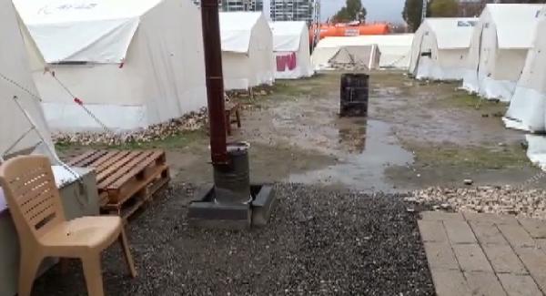 Zorlu mücadele: Deprem bölgesinde sağanak etkisi