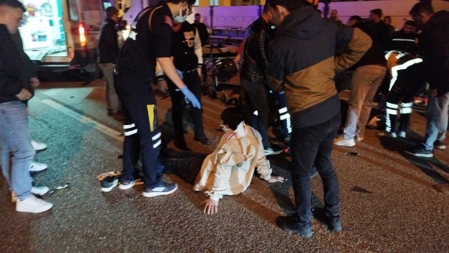 Bursa'da iki motosiklet kafa kafaya çarpıştı