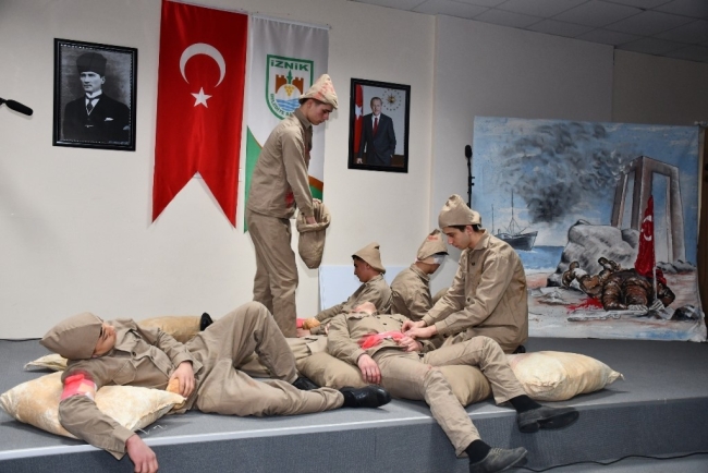 Çanakkale Şehitleri 108. yılda aynı ruhla İznik'te alındı