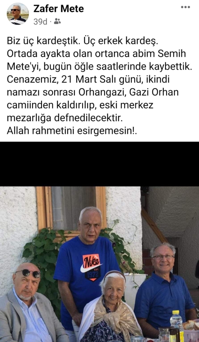 Zafer Mete'nin acı günü