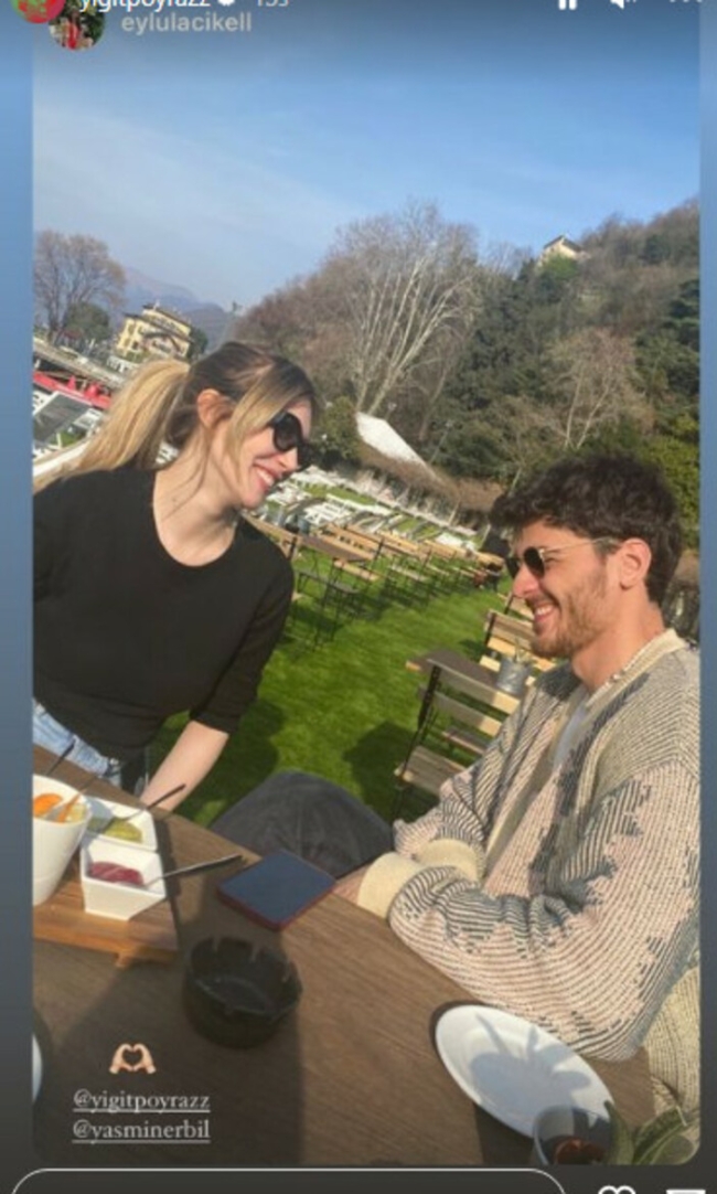 Romantik anlarını paylaştı
