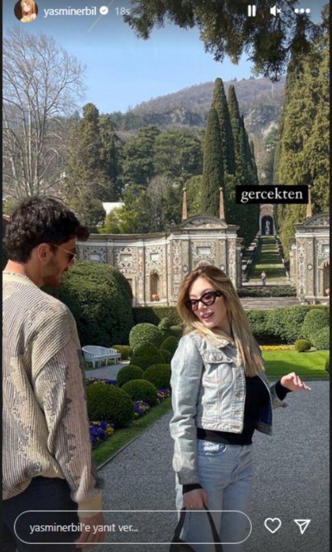 Romantik anlarını paylaştı