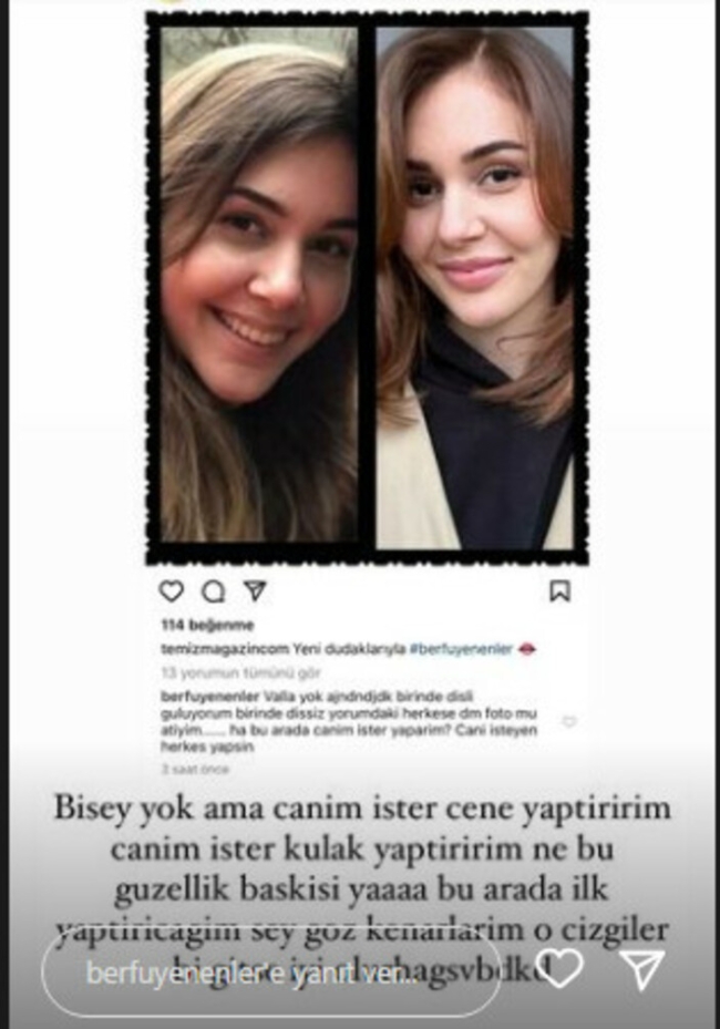 "İster kulağımı ister çenemi yaptırırım"