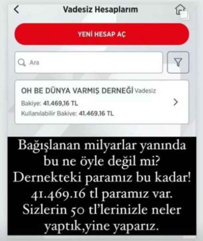 Depremzedeler için toplanan parayı açıkladı