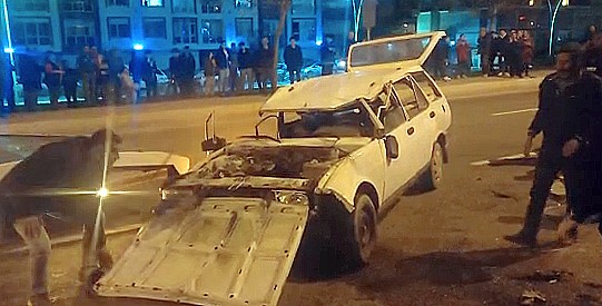 Kontrolden çıkan otomobil takla attı: 1 yaralı