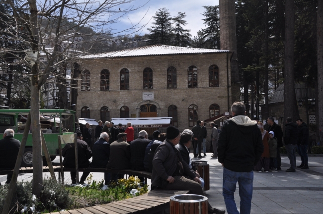 Tarihi Osmanlı kasabasında bahar havası yaşanıyor